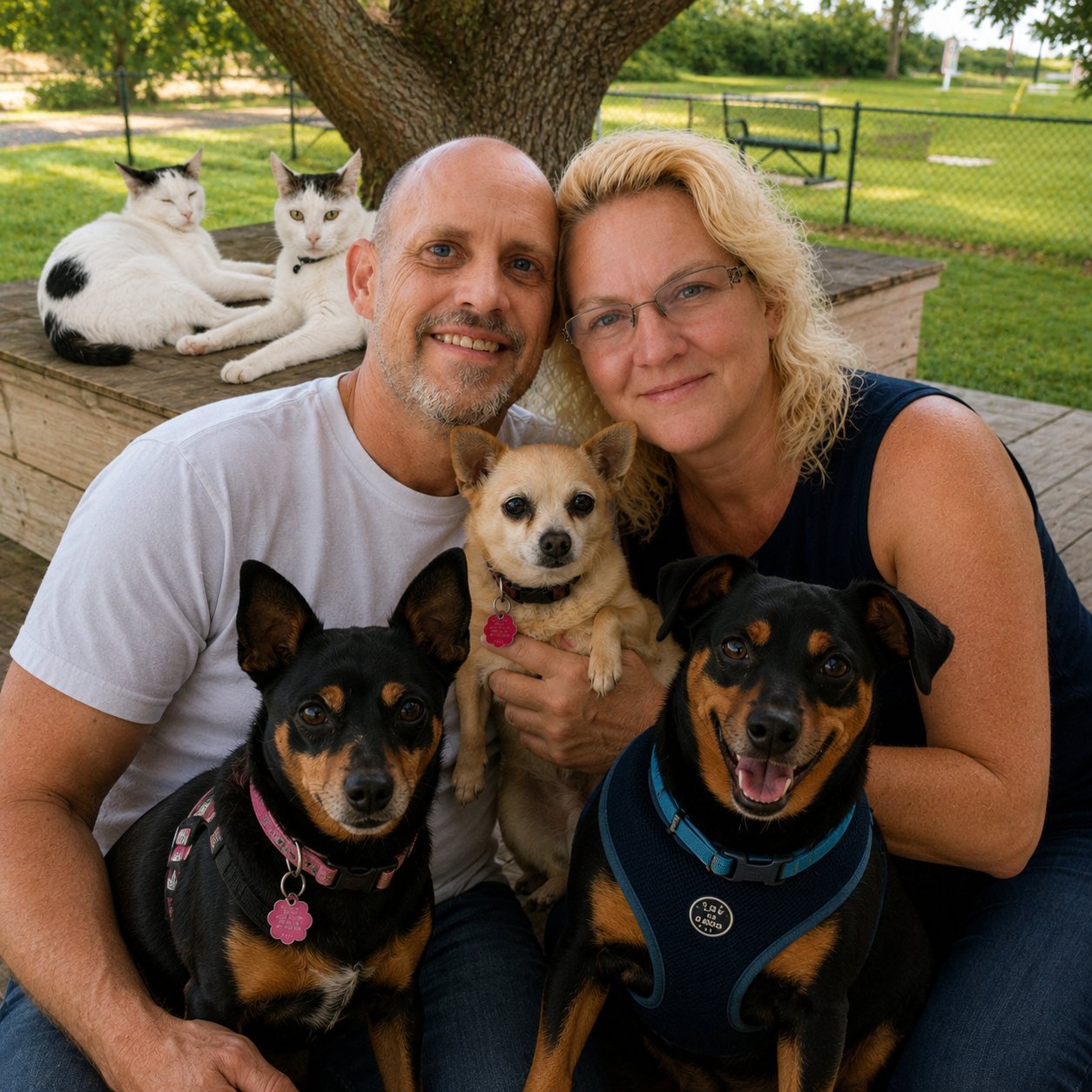 Ted and family at home in Wildwood, Florida